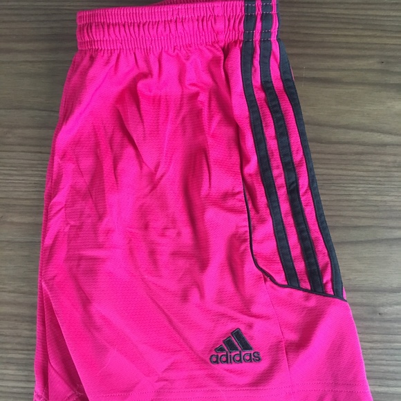 hot pink adidas shorts